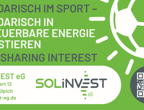 Solidarisch im Sport – Solidarisch in Erneuerbare Energien investieren